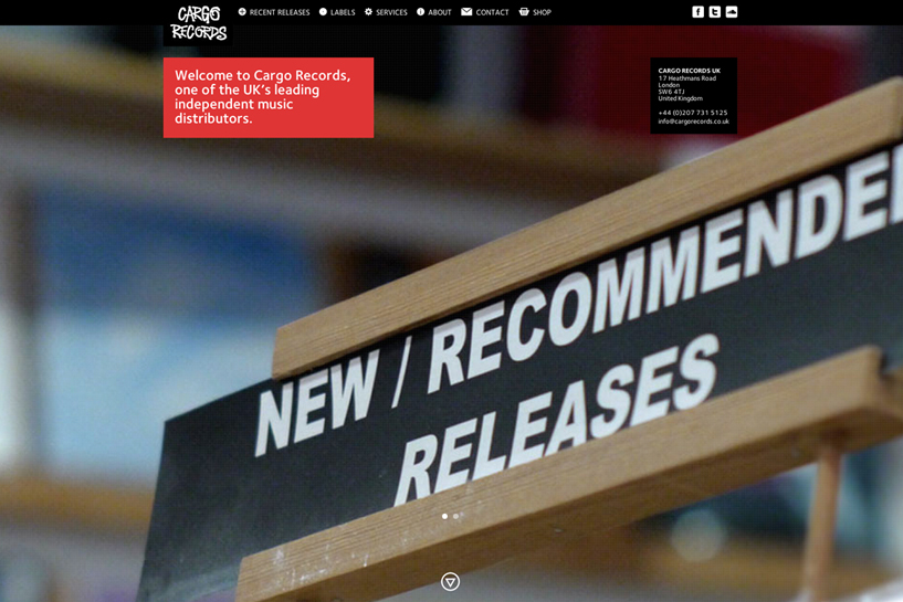 Cargo Records Website archive artwork 1