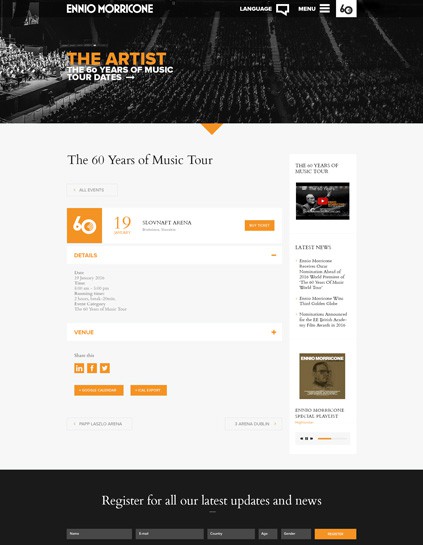 Ennio Morricone Official Website archive artwork 9