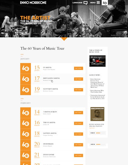 Ennio Morricone Official Website archive artwork 8