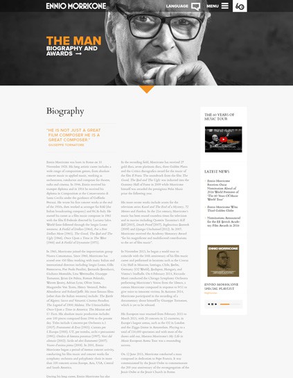 Ennio Morricone Official Website archive artwork 6