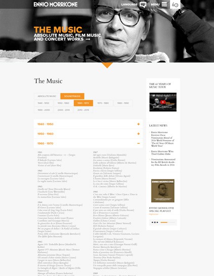 Ennio Morricone Official Website archive artwork 7