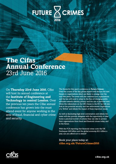 Cifas - Future Crimes Conference 2016 archive artwork 5