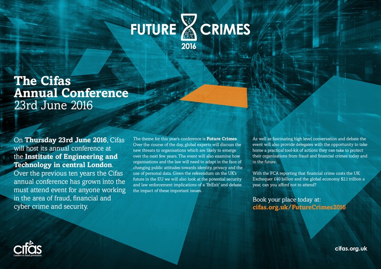Cifas - Future Crimes Conference 2016 archive artwork 6